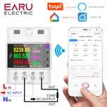 AT4PW Tuya WIFI 100А Розумне реле захисту,струму з лічильником та WIFI