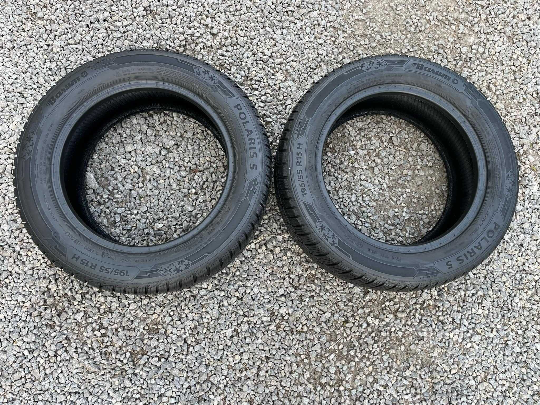 Opony 195/55R15 Barum Polaris 5 Zima 2sztuki 6,89mm bieżnika