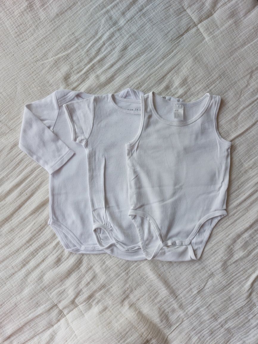 Zestaw ubranek niemowlęcych 10 szt. r. 74 paczka ubranek Zara H&M