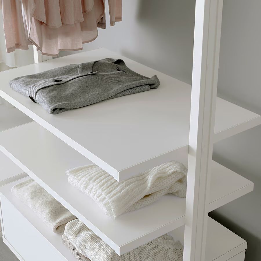 Prateleira Ikea Elvarli com 80x50cm, branca
