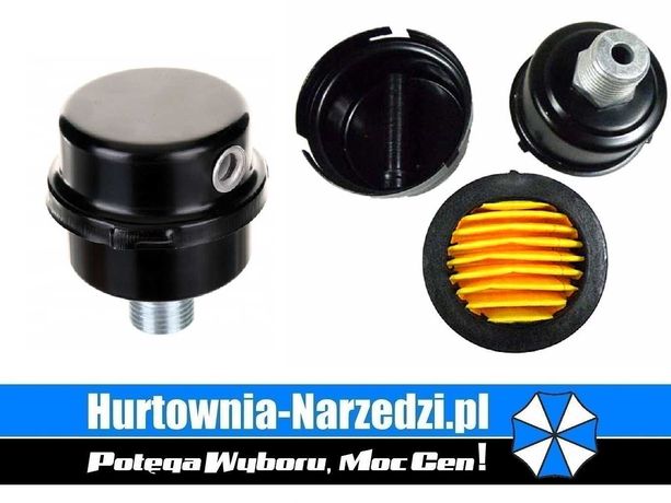 Filtr powietrza do sprężarki 1/2" 19,5mm Metalowy Filtr kompresora