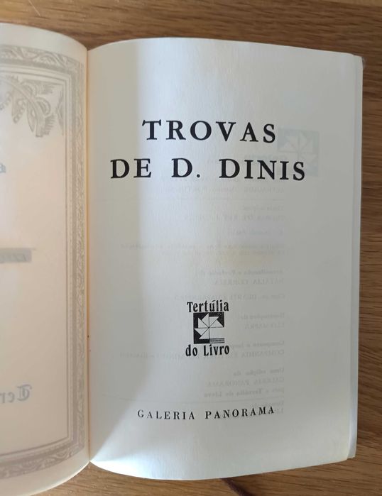 Trovas de D. Dinis - prefácio de Natália Correia