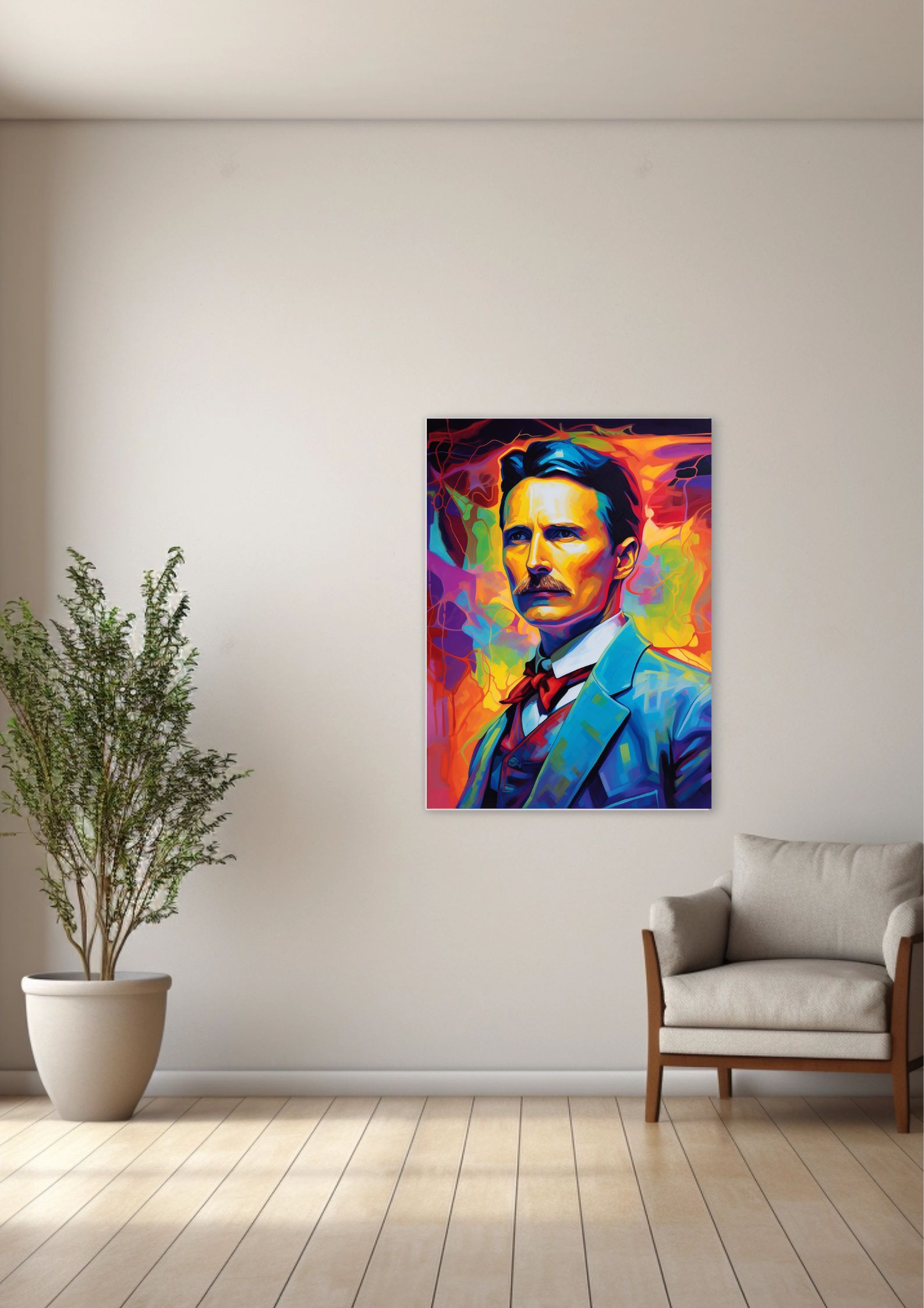Piękne Umysły - Tesla plakat A2 (42x59,4cm)