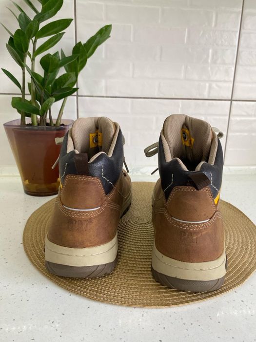 Чоловічі черевики Caterpillar Apa Hi. Ботинки кожание шкіряні CAT 46р