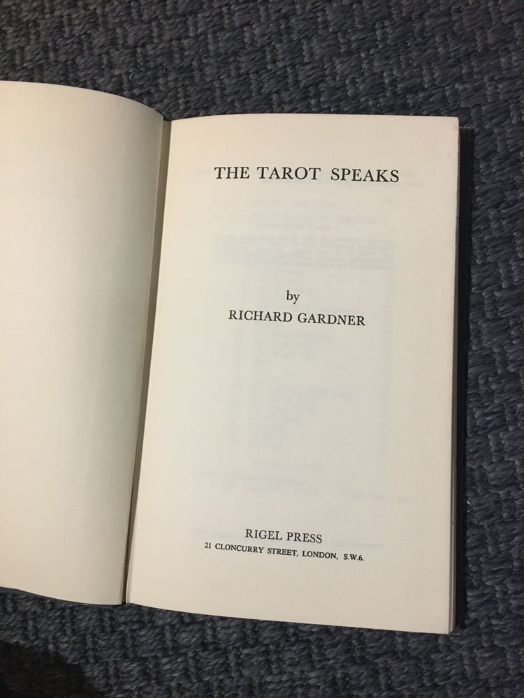 The Tarot Speaks - Richard Gardner