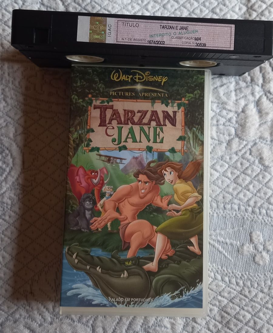 Filme Tarzan Jane falado em português em Vhs