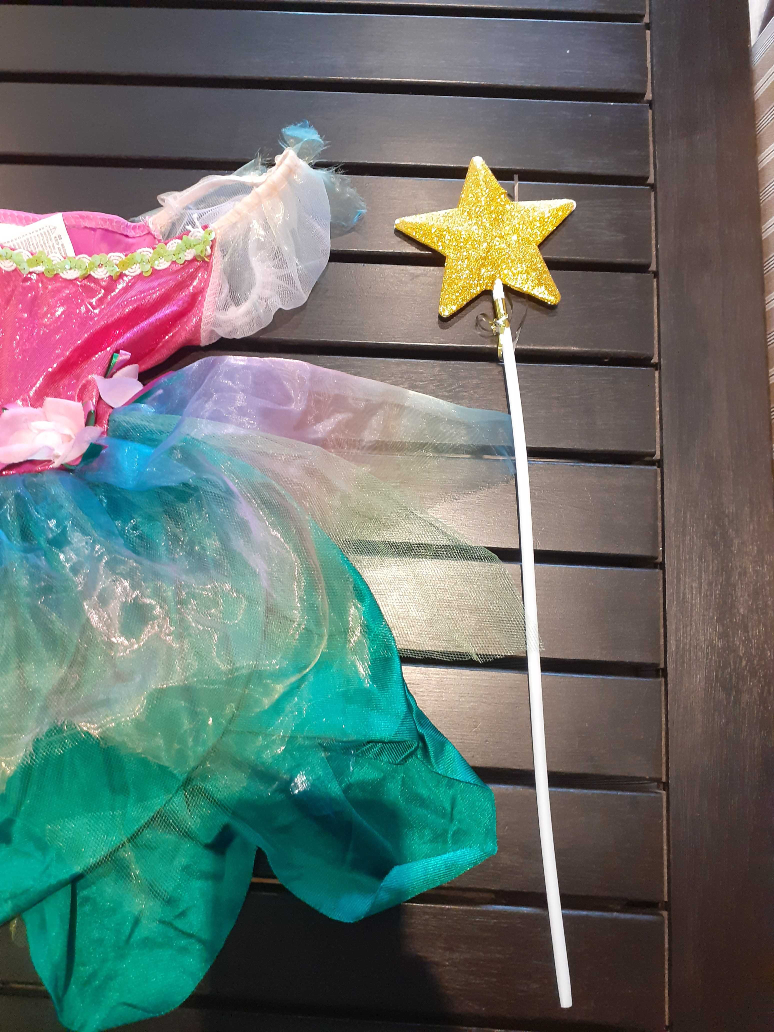 Carnaval disfarce Fada Arco Íris para menina 3 a 4 anos