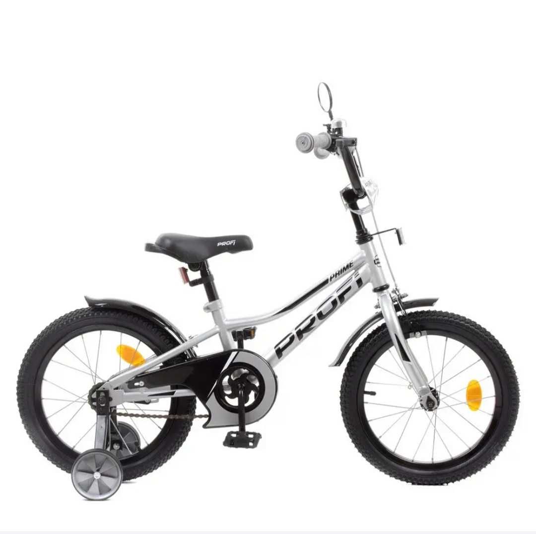 Велосипед дитячий двоколісний PROFI Y16222 , 16 дюймів, металік