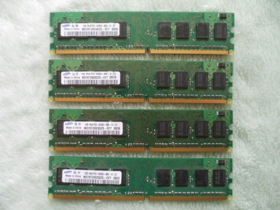 Оперативна пам'ять   DDR2 Samsung 4Gb (4x1Gb) 800 Мhz