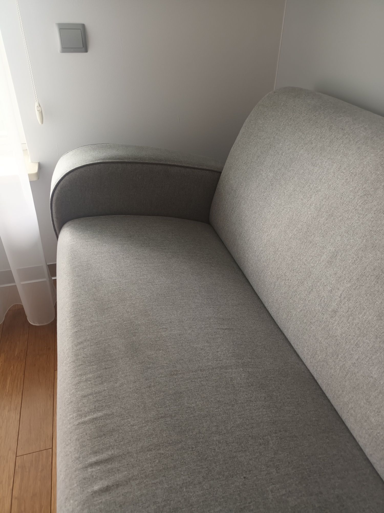 Sofa, szara, jodelka, 180cm