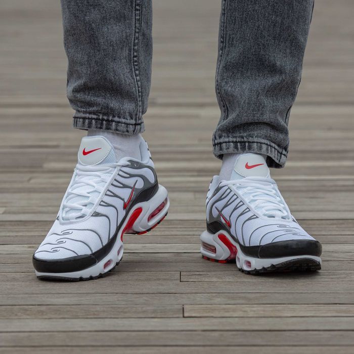 Кросівки Nike Air Max TN Plus Grey/Red/White premium