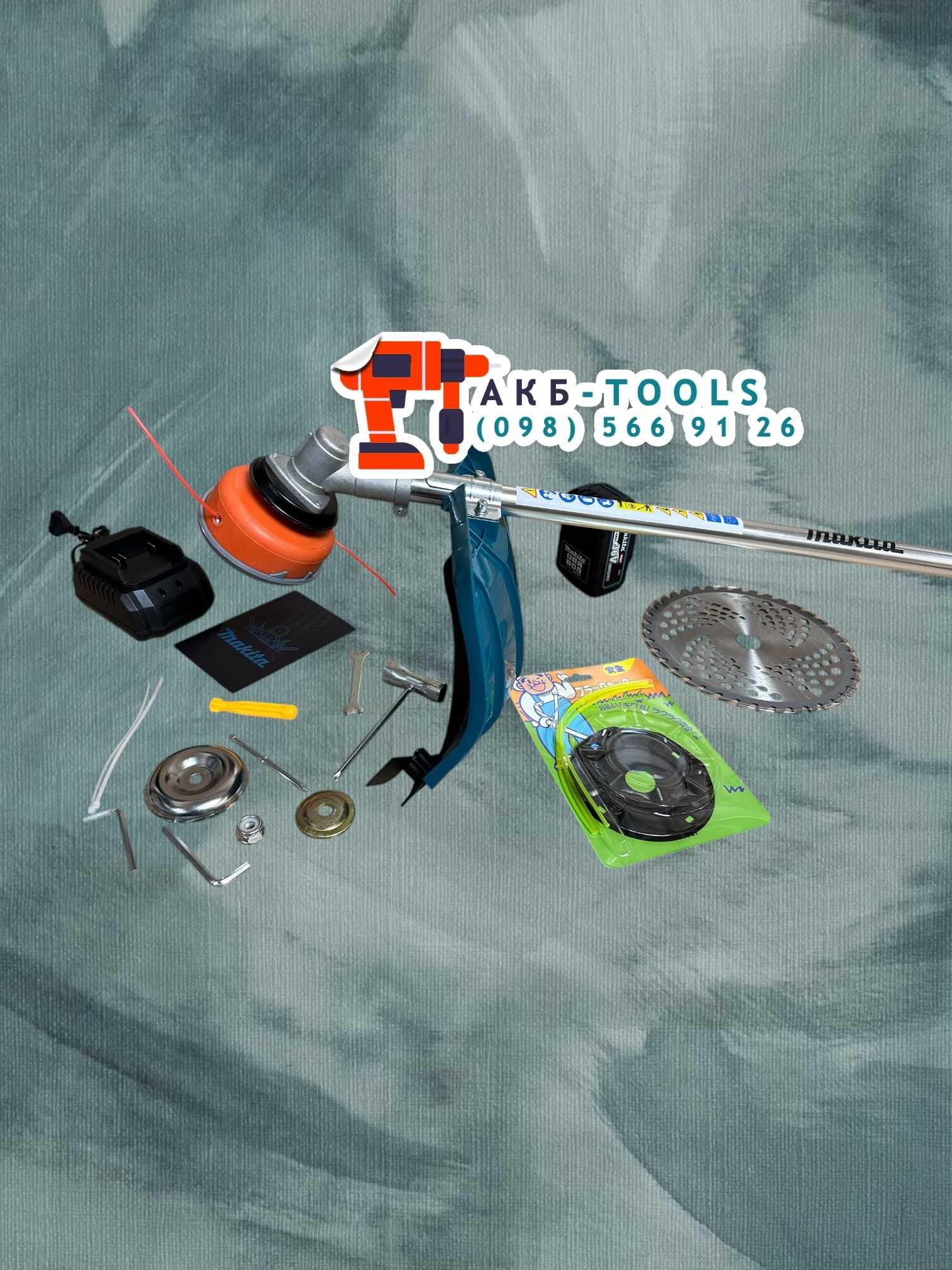 Електро косилка Makita DUR502BL Аккумуляторный тример для косіня трави