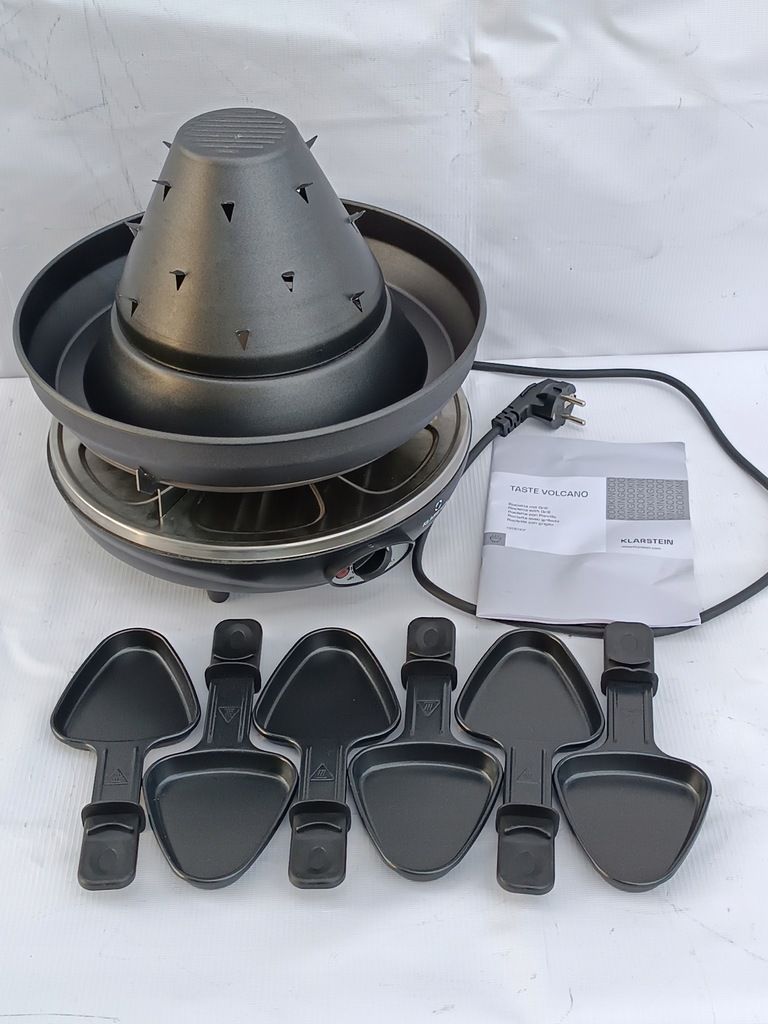 Raclette grill elektryczny Klarstein Taste Volcano czarny 1500 W