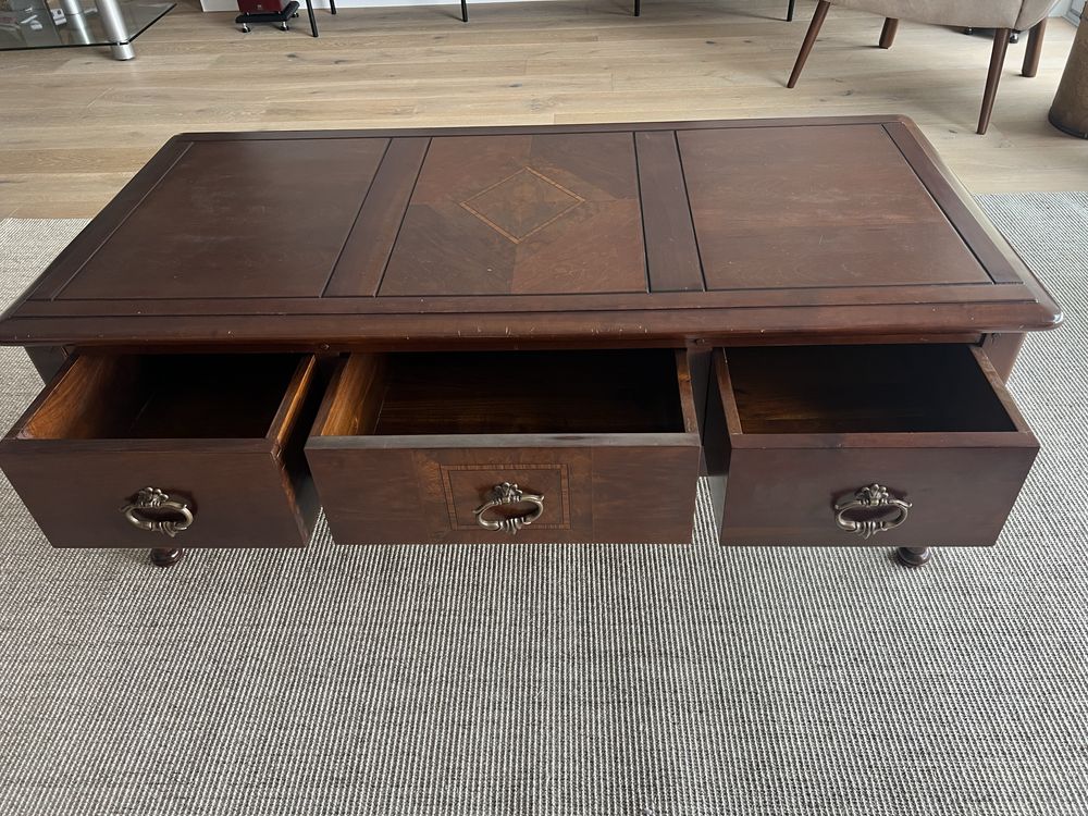 Mesa de centro cerejeira maciça