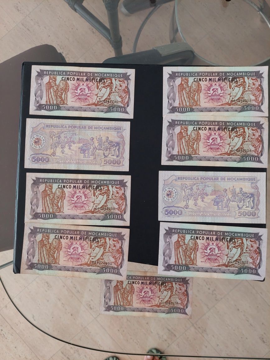 Notas antigas de Moçambique