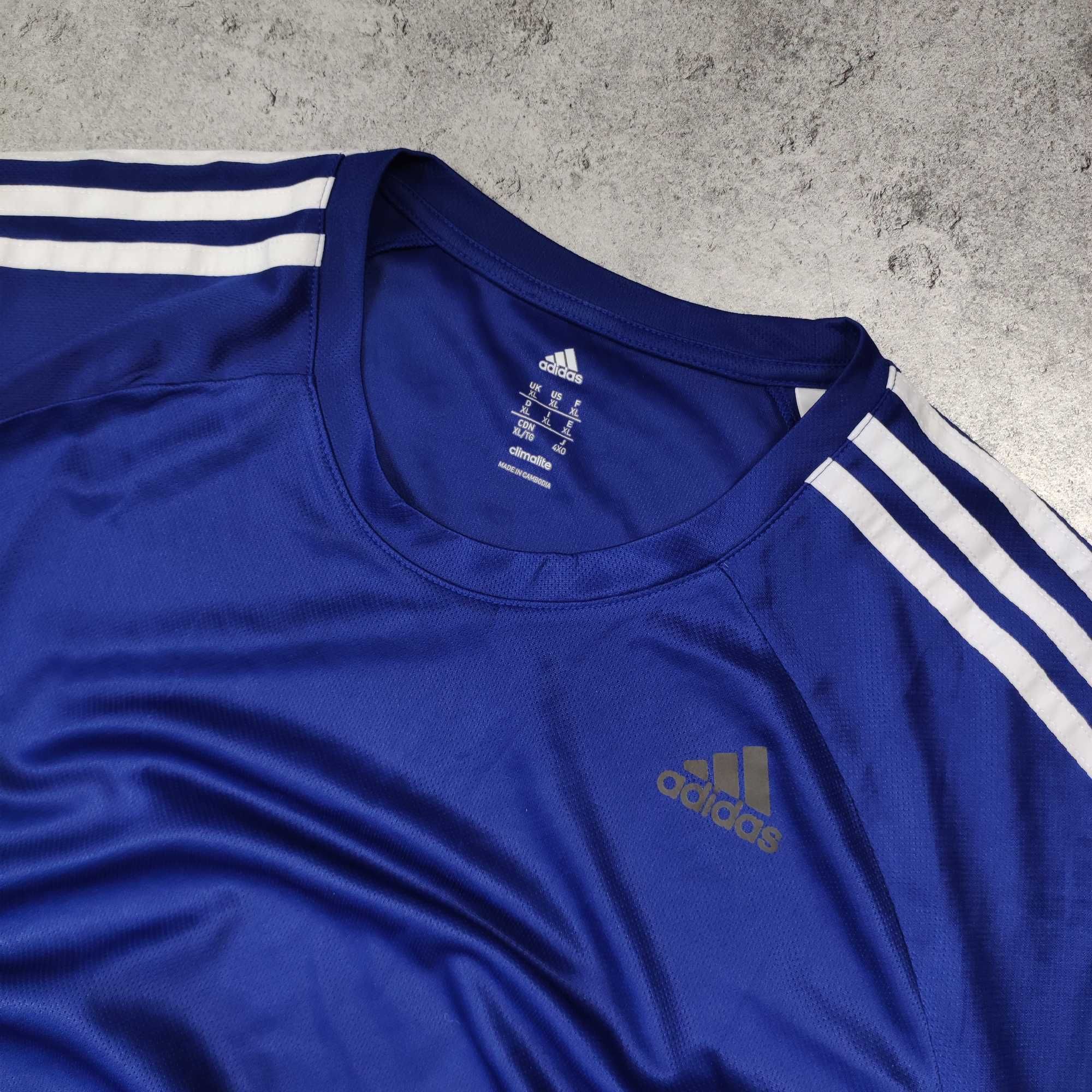 MĘSKA Sportowa Koszulka Lekka Clima Adidas Przewiewna Lato Granatowa