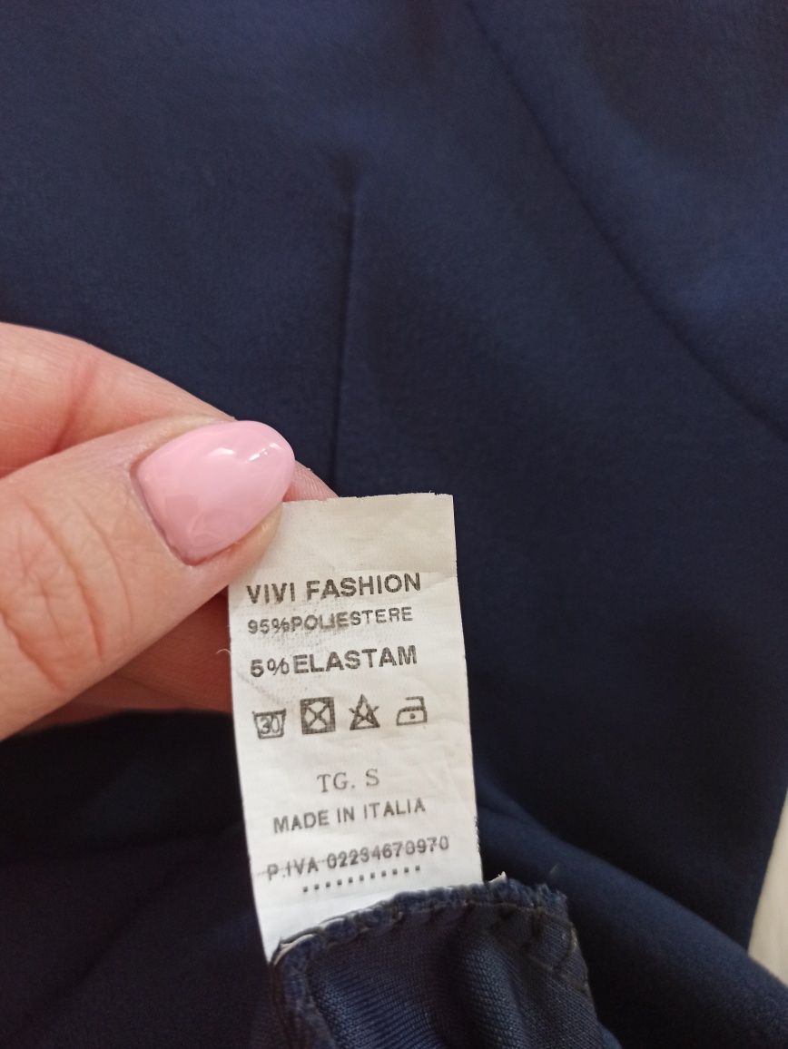 Granatowa sukienka mini / tunika r. XS