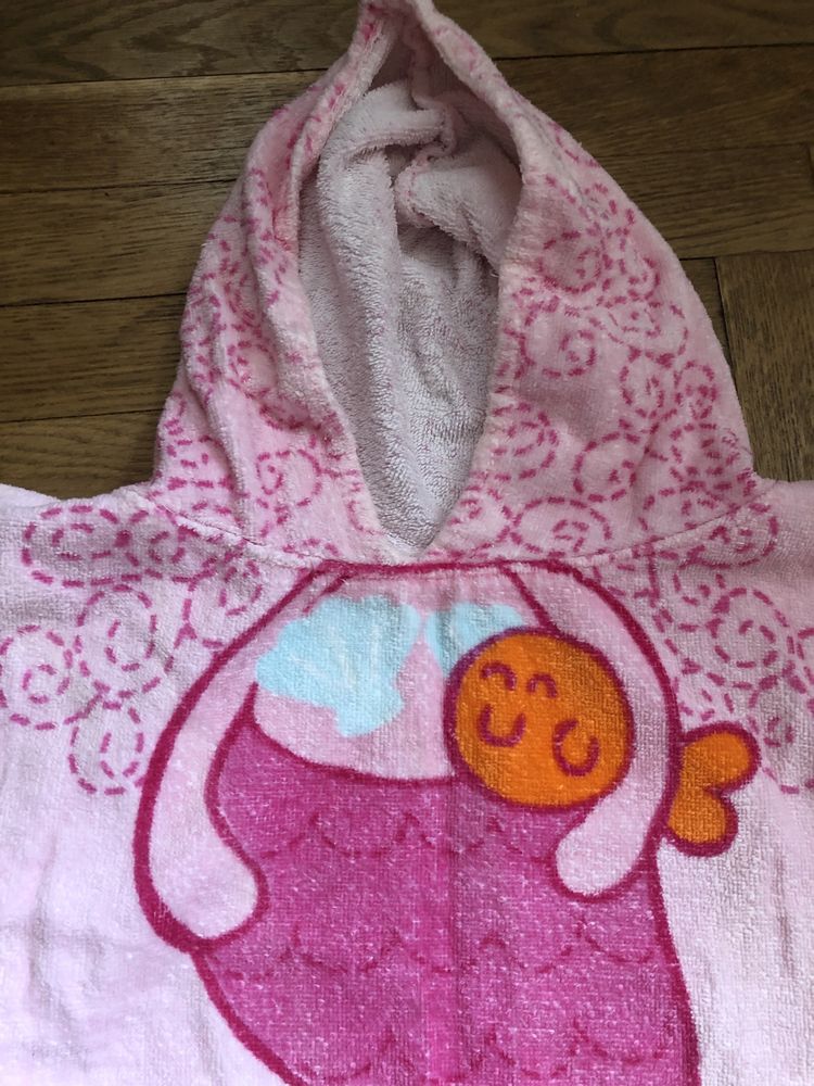Детское полотенце для купания с капюшоном