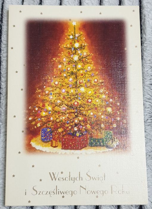 Wesołych Świąt Boże Narodzenie - kartki pocztowe malowane stopą