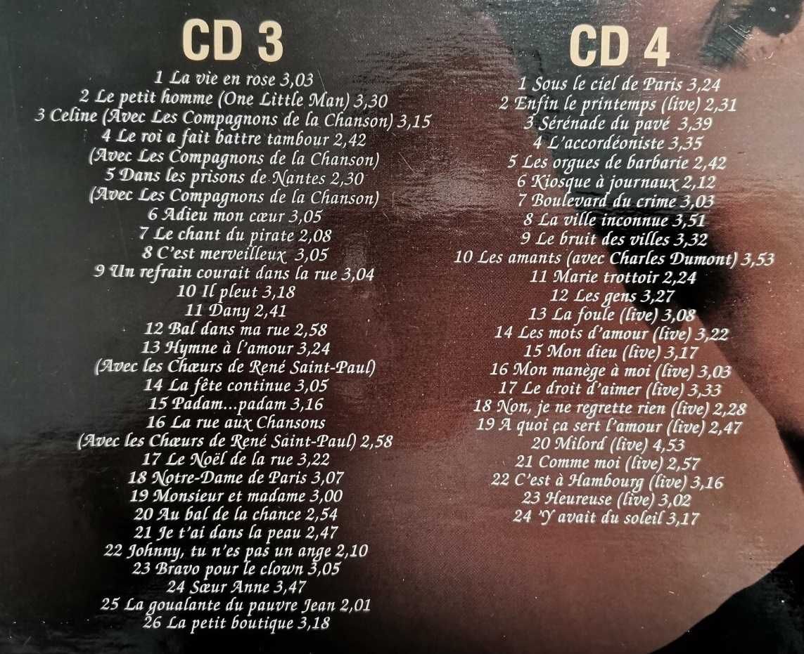 Colectânea de 4 CD's Édith Piaf 100 Chansons