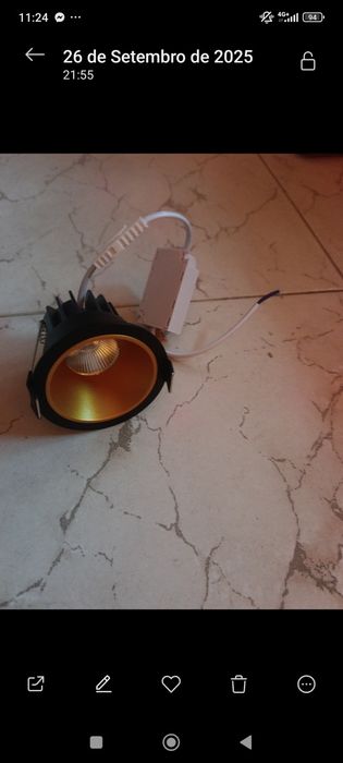 Lâmpada de alumínio led