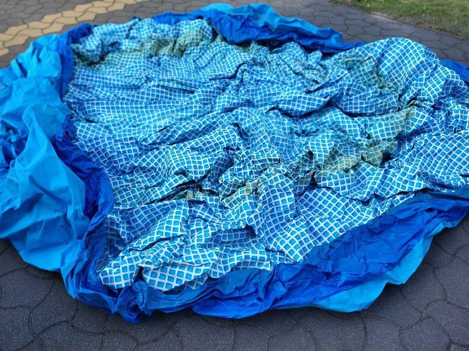 Basen rozporowy dmuchany wygodny ogrodowy 457x122cm Intex z pokrywą