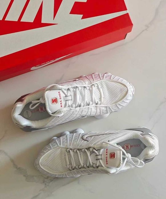 Buty meskie Mokasyny Nike_Shox_TL_White R.41