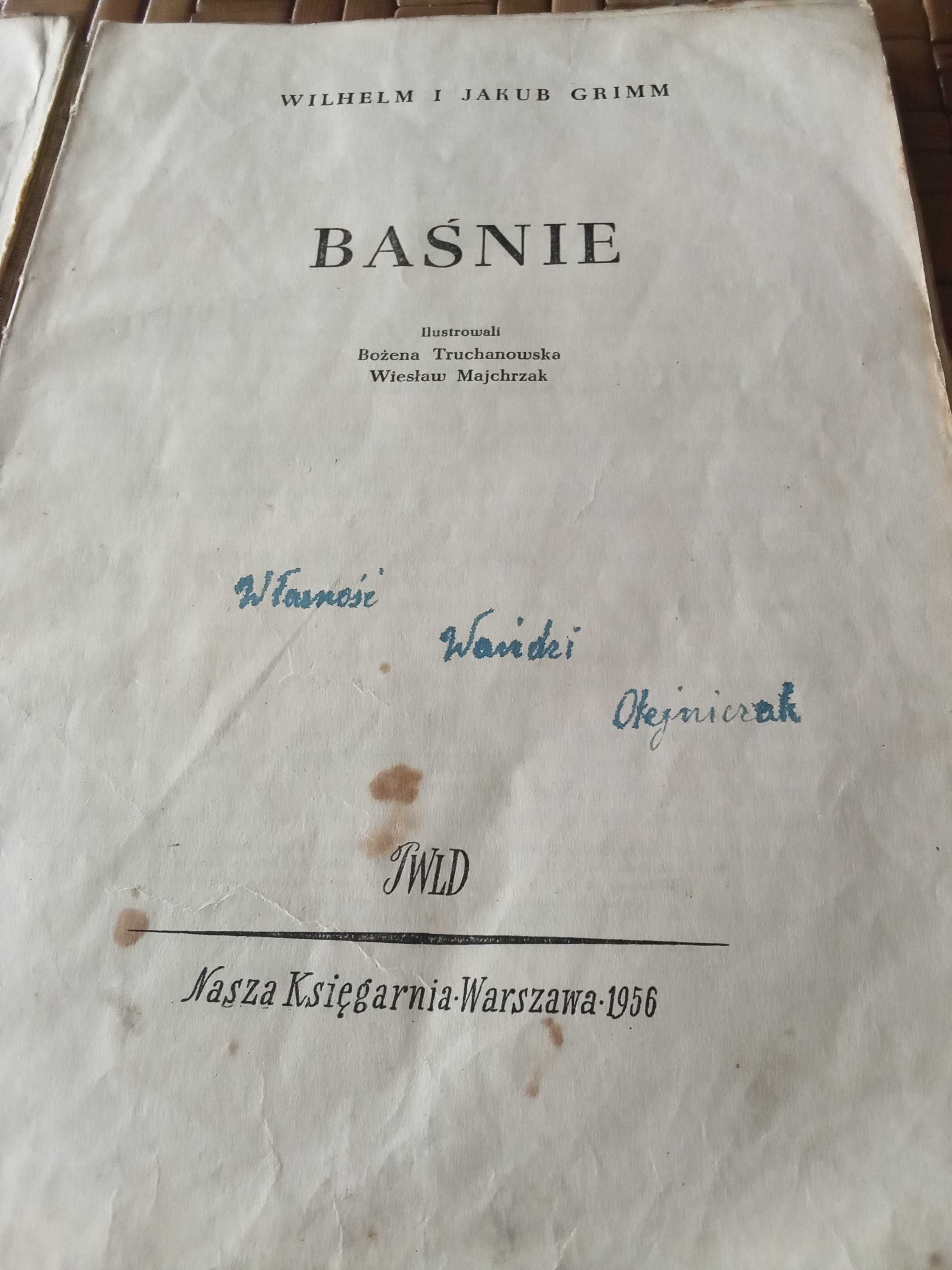 PRL książka Grimm Baśnie 1956