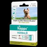 Happs Herbal Krople dla małych psów 5-10 kg na Pchły i Kleszcze