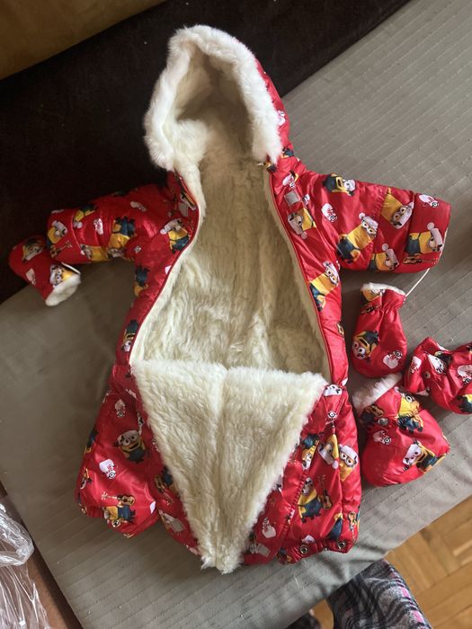 Дитячий зимовий комбінезон-трансформер з нарождення до 1,5 років