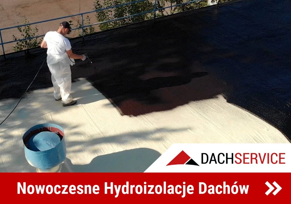 Naprawa dachów z papy, hydroizolacje gumą w płynie - Dach Service