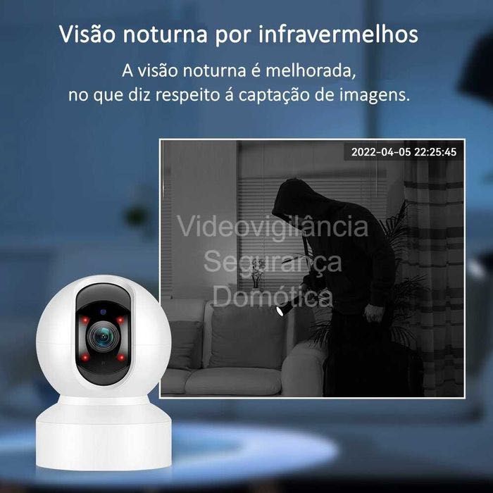 Câmara * PTZ * WiFi * Sem Fios * Tuya * Auto tracking