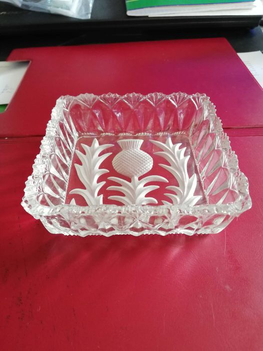 Stare polskie szkło paterka 5 szt.