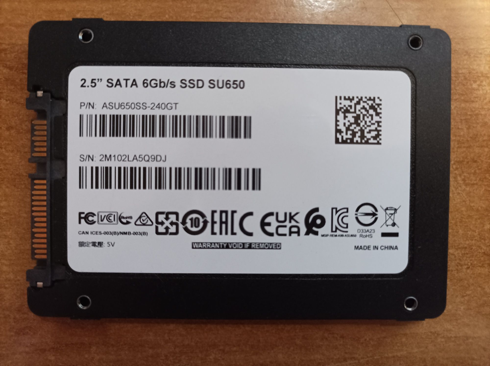 Продам SSD ADATA SU650 2.5" SATA