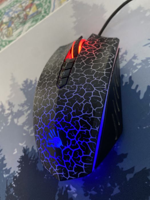 A4Tech Bloody A70 Rato USB, 4000 dpi, preto usado