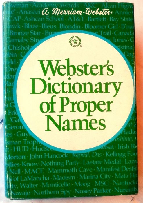 Webster’s Dictionary of Proper Names
