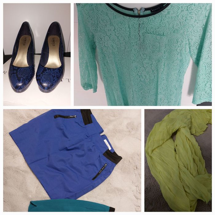 Zestaw spódnica bluzka buty gratis