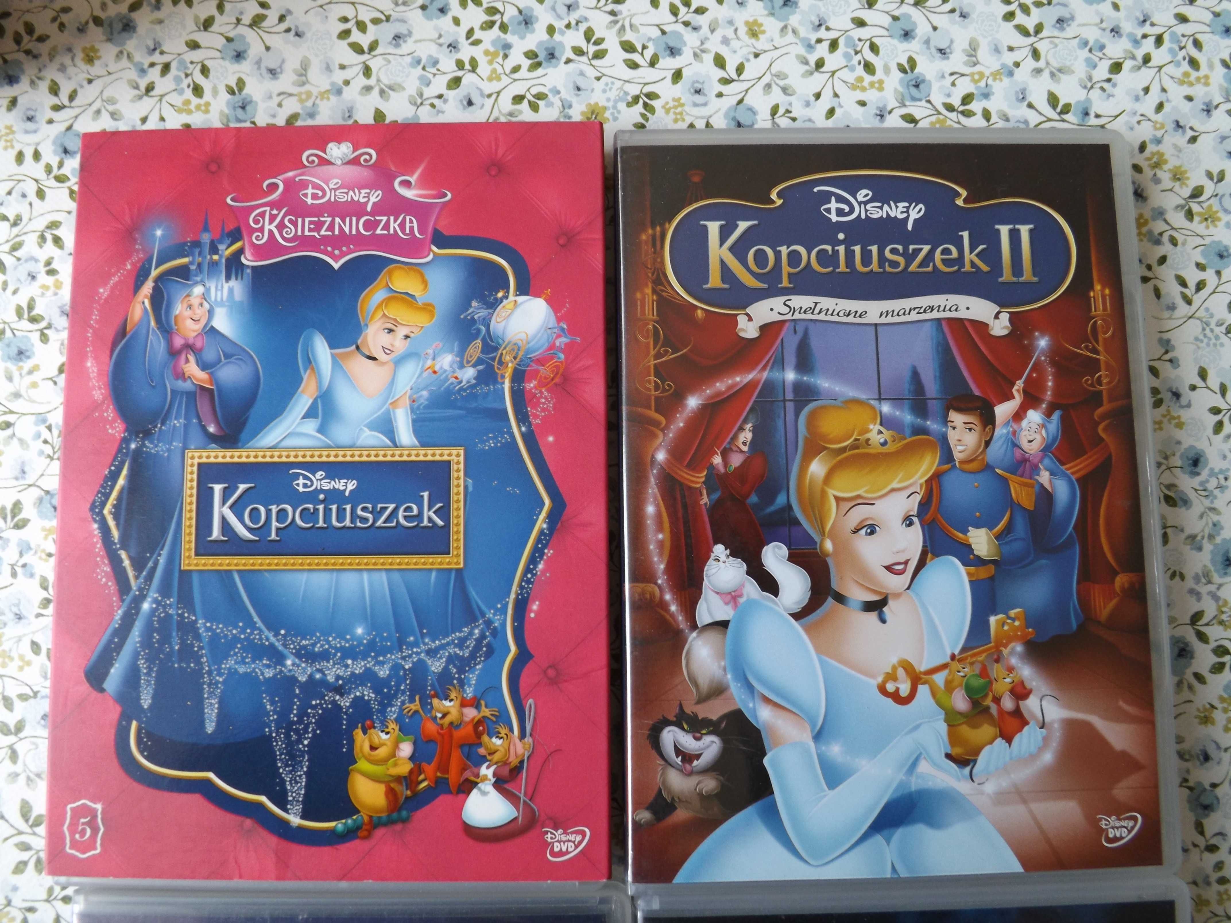 Kopciuszek Disney bajka 1,2,3 i fabularna dvd