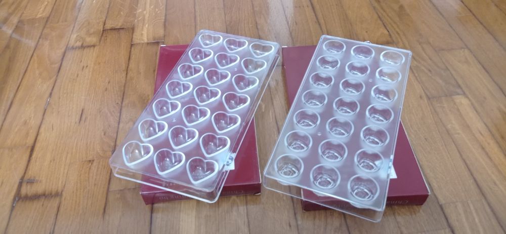 Moldes em policarbonato para bombons - chocolate