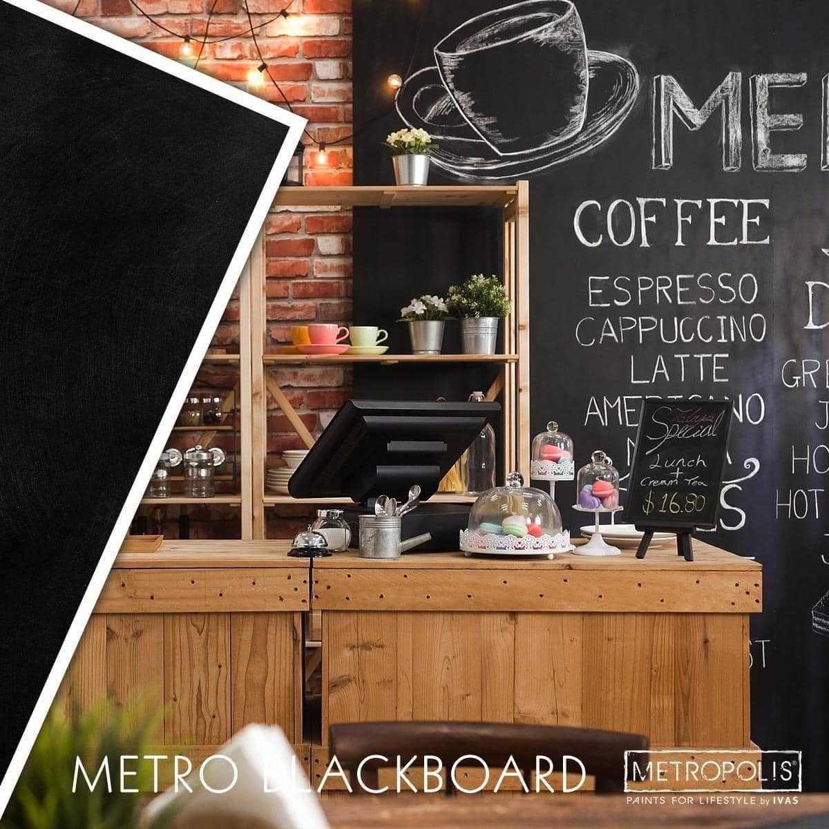 Фарба з ефектом шкільної дошки METRO Blackboard, Італія