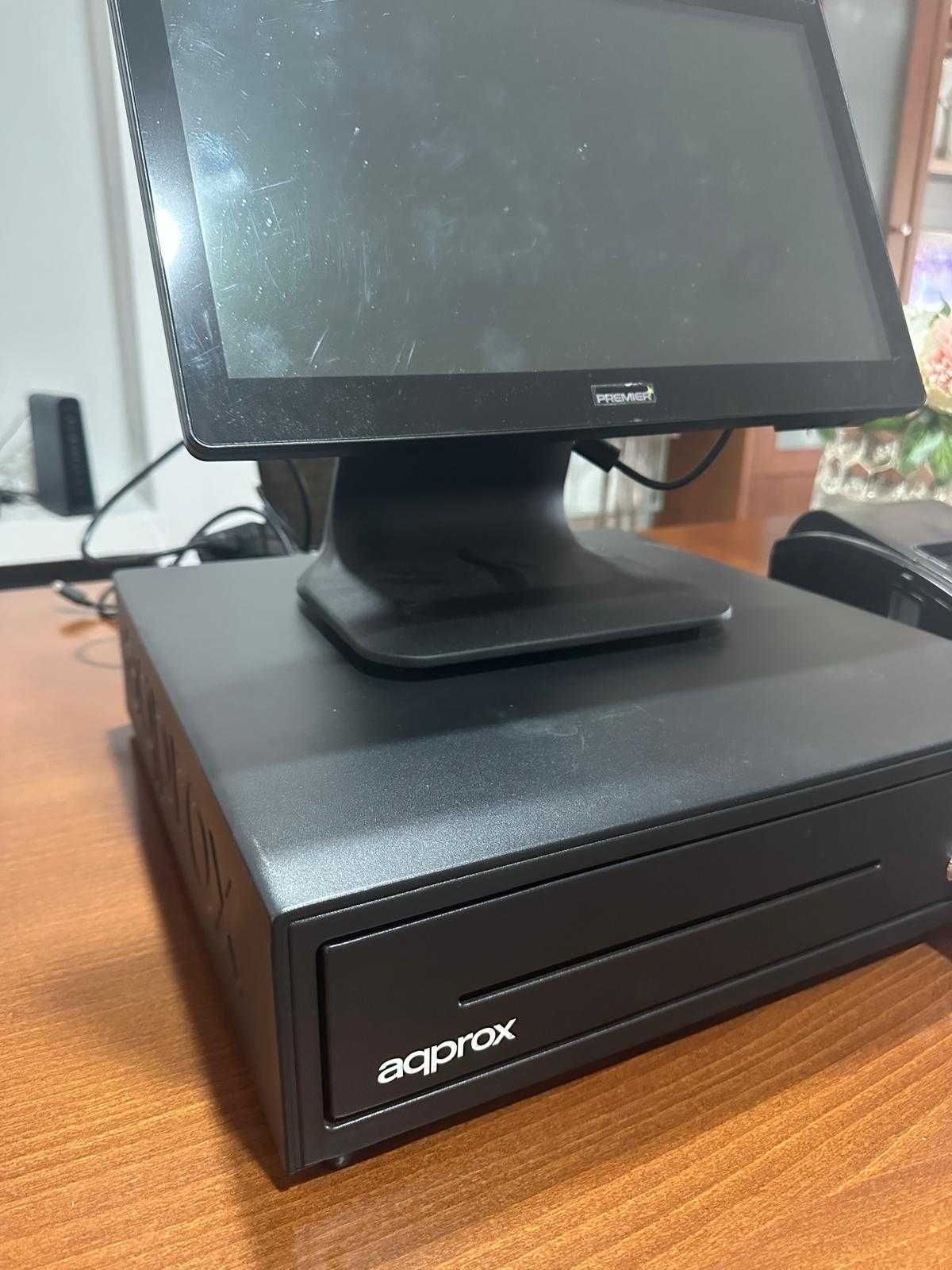 Monitor + Gaveta de dinheiro + impressora de faturas