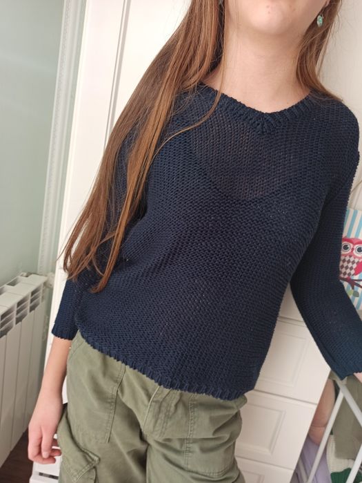 Sg Sweter 158 , 164 granatowy sweter 158 , 164 dla nastolatka