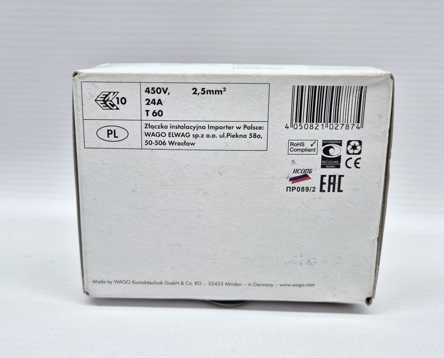 Szybkozłączka 100 szt WAGO 2273---205, Komis Jasło Czackiego