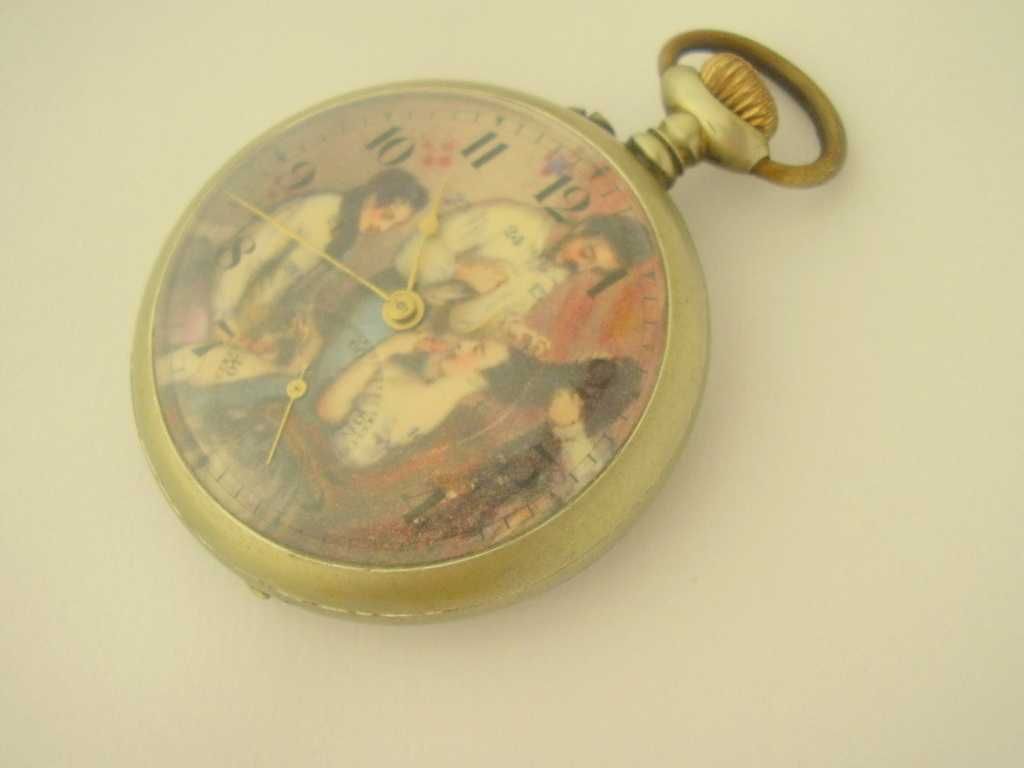 EROTYKA zegarek kieszonkowy EROTIC watch motiv jak iwc omega 1925 rok