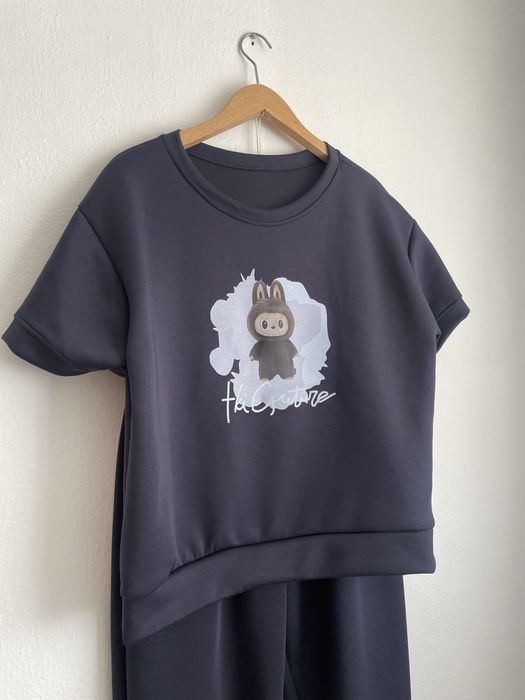 Dres komplet damski masełko labubu oversize kolory