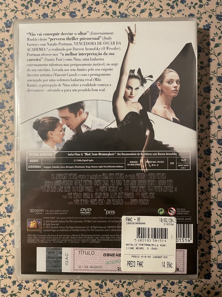 DVD Black Swan - O Cisne Negro - novo e selado