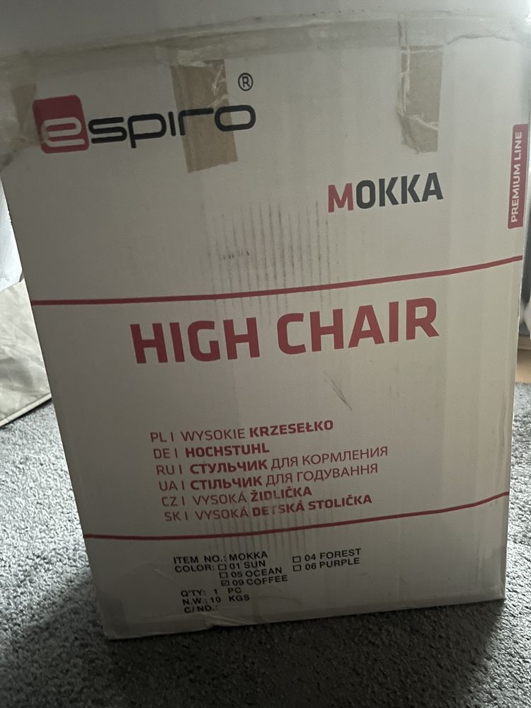 Krzesełko do karmienia Espiro Mokka