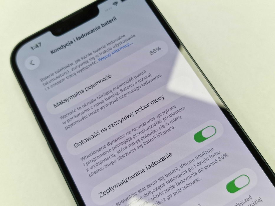 Iphone 14 Plus 128GB/ A2886/ Midnight/ BAT 86%/ Grade A- + ładowarka