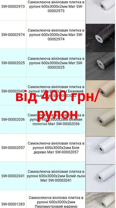 Самоклеючі панелі від 25 грн