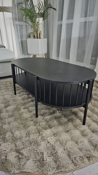 Ława loft jak nowa czarna Oreana design